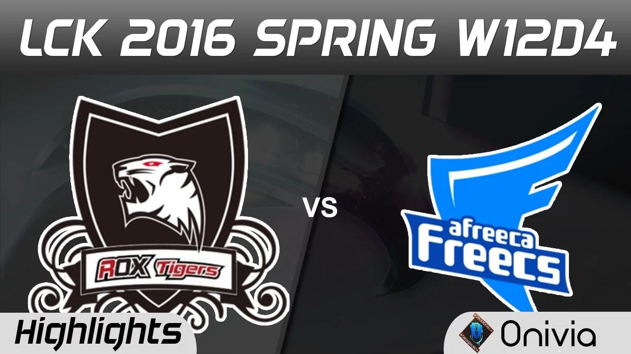 ROX vs AFS Highlights Game 1 LCK Champions 2016 Spring W12D4 ROX Tigers vs Afreeca Freecs thumbnail