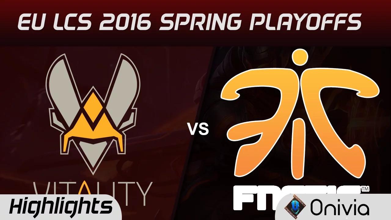 VIT vs FNC highlights Game 3 EU LCS Spring 2016 Playoffs Vitality vs Fnatic thumbnail