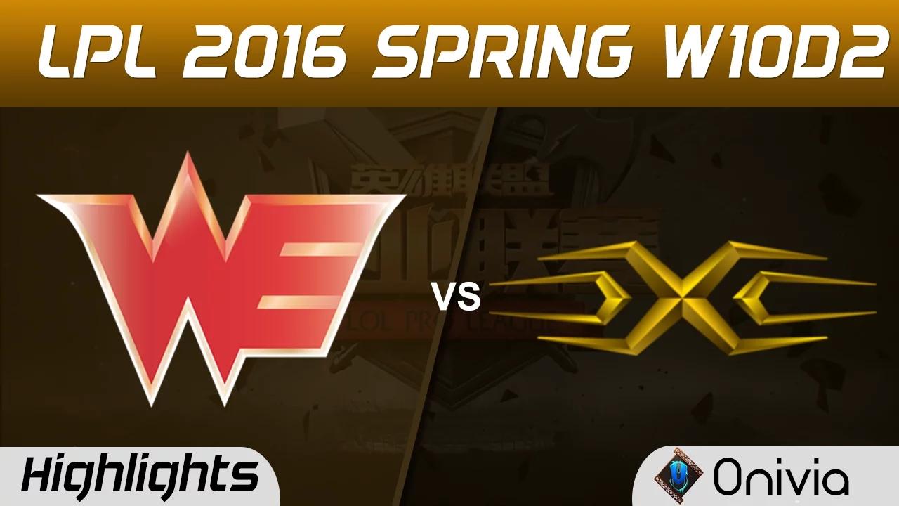 WE vs SS Highlights Game 1 Tencent LPL LoL Pro League 2016 W10D2 Team WE vs Snake thumbnail