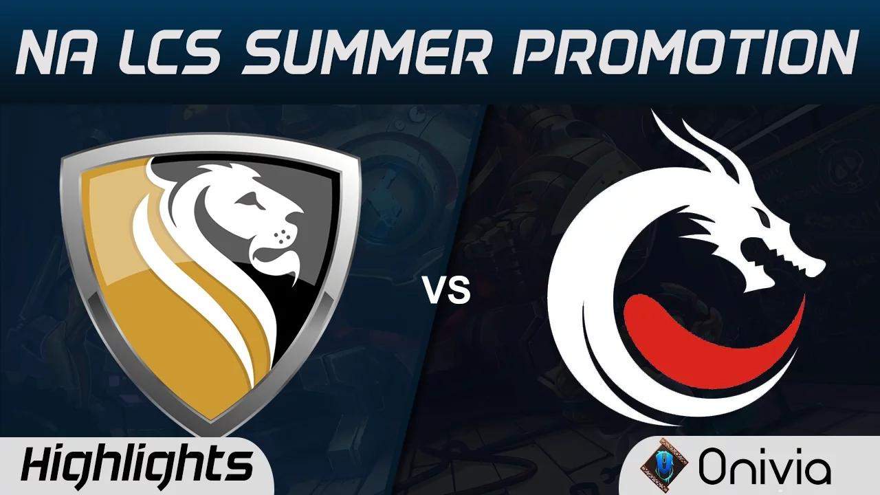 APX vs TDK Highlights Game 2 NA LCS Summer Promotion Tournament 2016 Apex vs Team Dragon Knights thumbnail