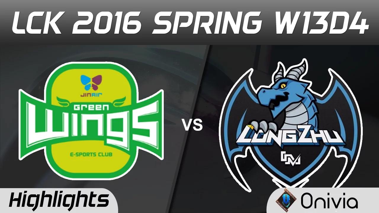 JAG vs LZ Highlights Game 3 LCK Champions 2016 Spring W13D4 Jinair Green Wings vs Longzhu thumbnail