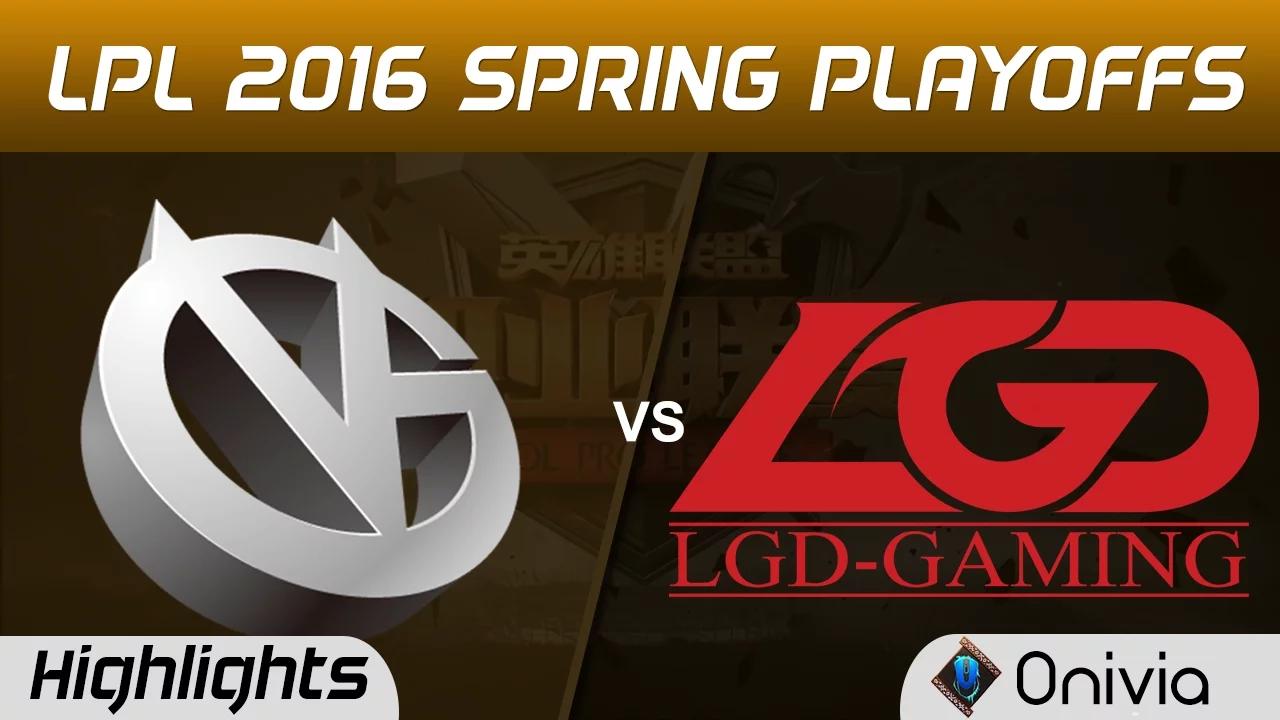 VG vs LGD Full Bo5 Highlights Tencent LPL Spring Playoffs 2016 Vici Gaming vs LGD Gaming thumbnail