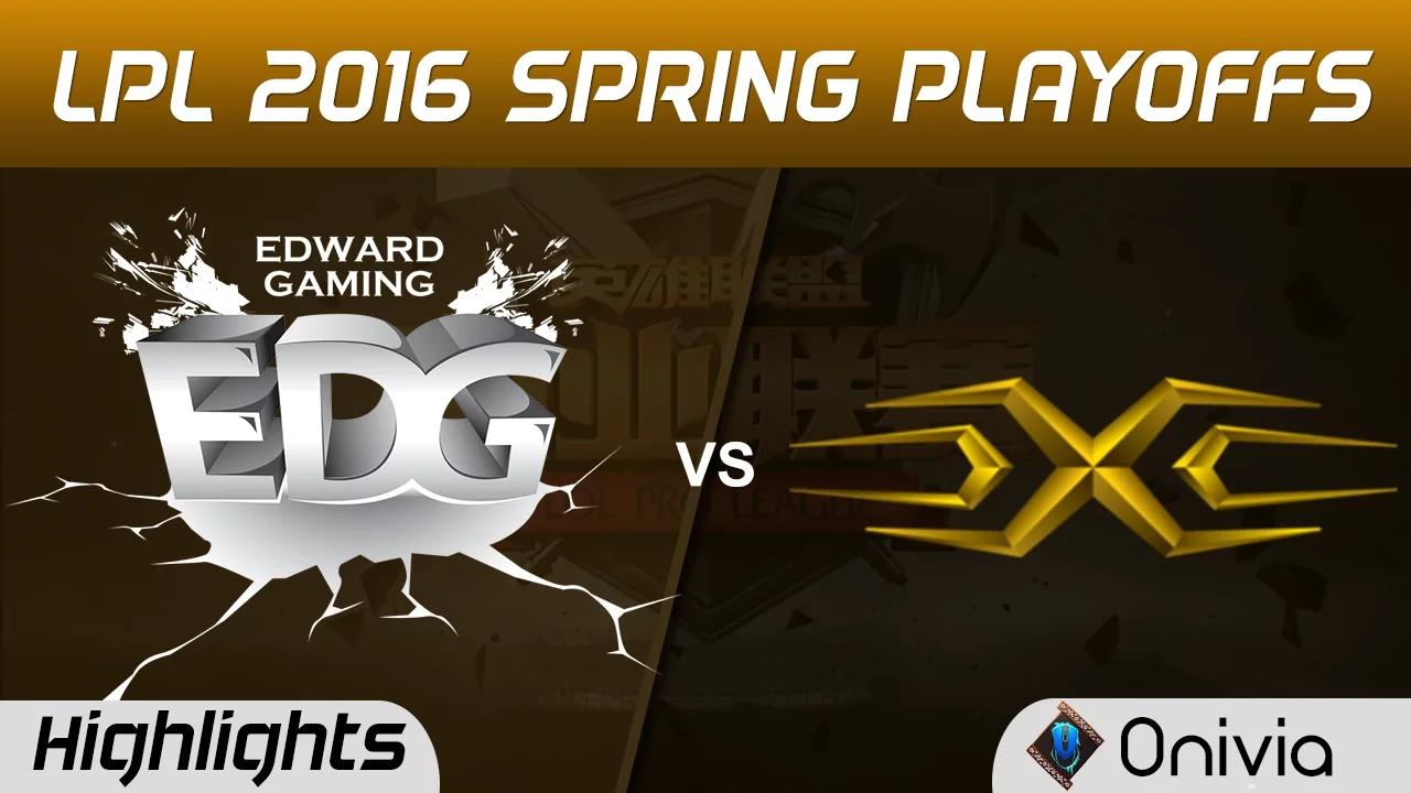 EDG vs SS Full Bo5 Highlights Tencent LPL Spring Playoffs 2016 Edward Gaming vs Snake thumbnail