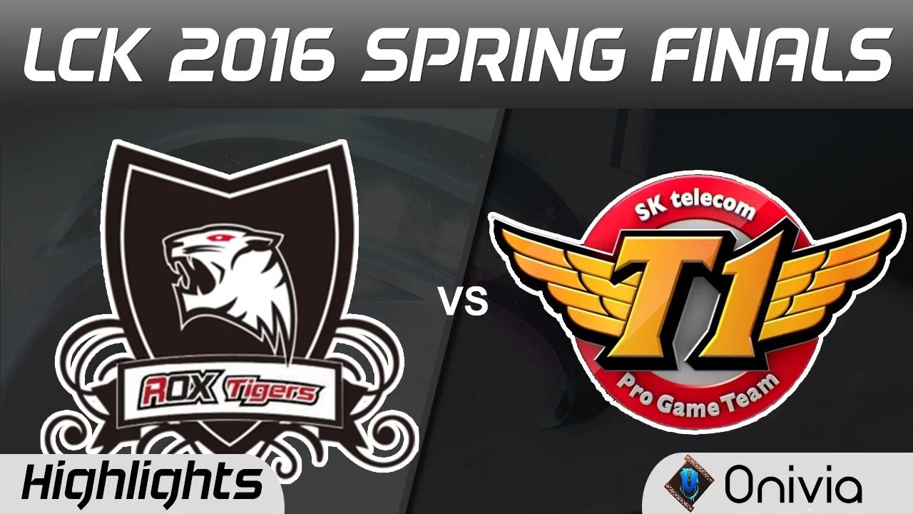 ROX vs SKT Full Bo5 Highlights LCK Champions 2016 Spring Finals KT ROX Tigers vs SK Telecom T1 thumbnail