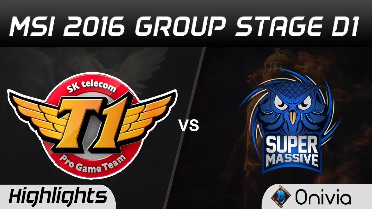 SKT vs SUP Highlights MSI 2016 D1 Royal SK Telecom T1 vs Supermassive thumbnail