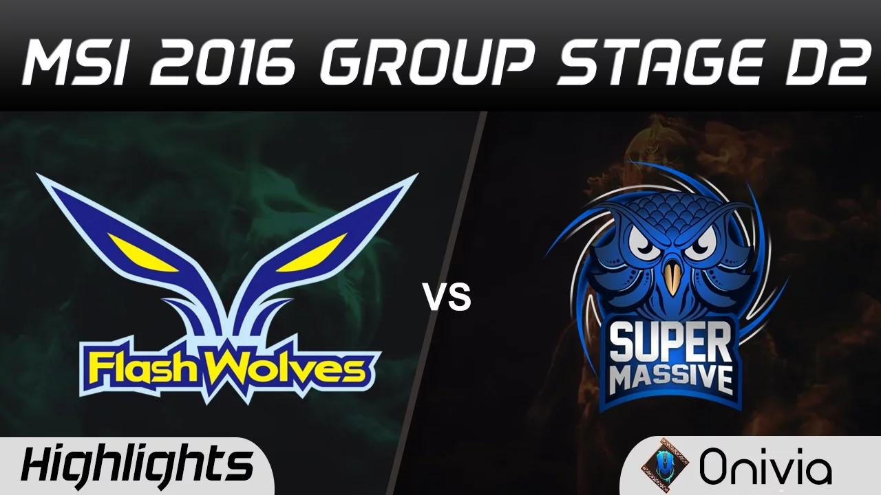 FW vs SUP Highlights MSI 2016 D2 Flash Wolves vs Supermassive thumbnail