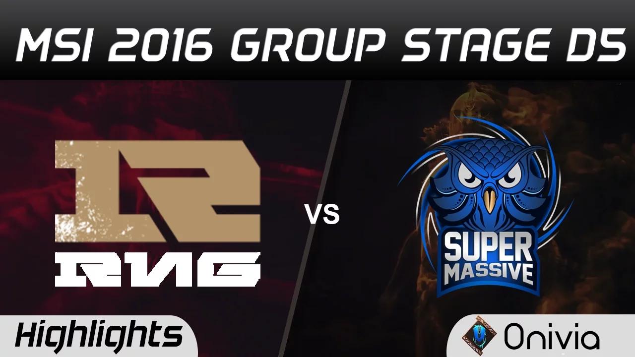 RNG vs SUP Highlights MSI 2016 D5 Royal Never Give Up vs Supermassive thumbnail