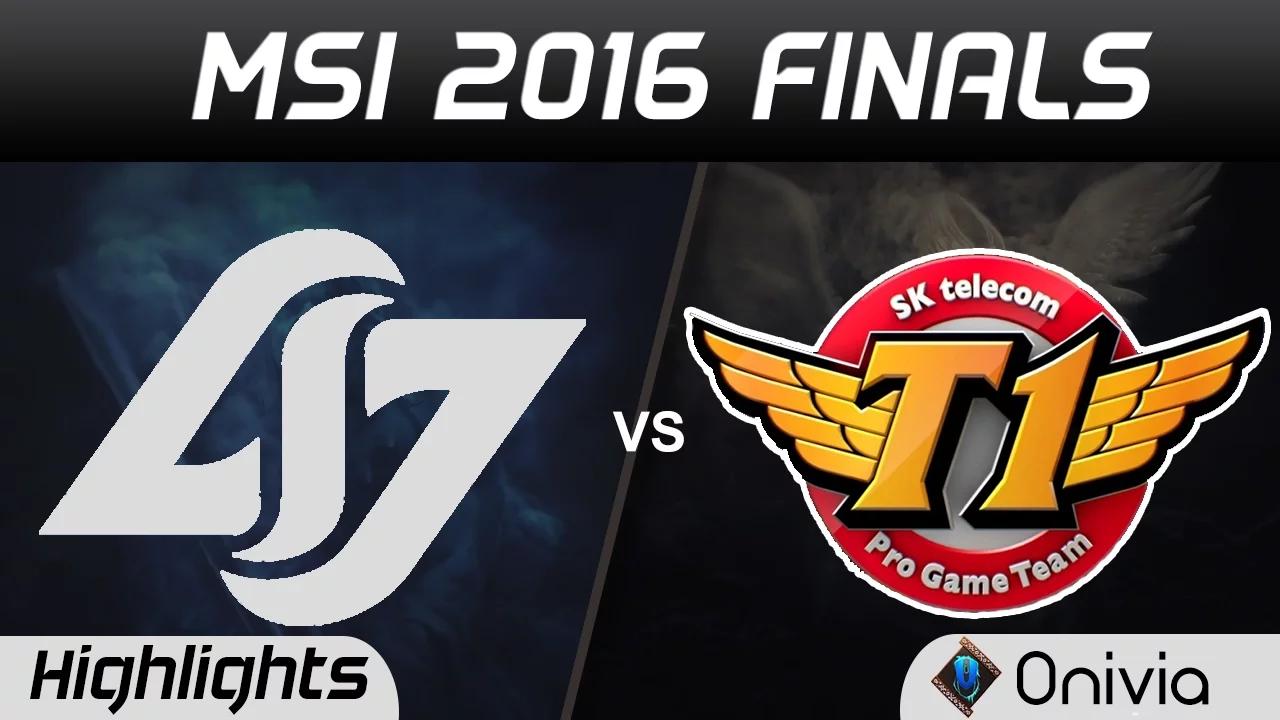 CLG vs SKT Highlights Game 1 MSI 2016 Finals Counter Logic Gaming vs SK Telecom T1 thumbnail