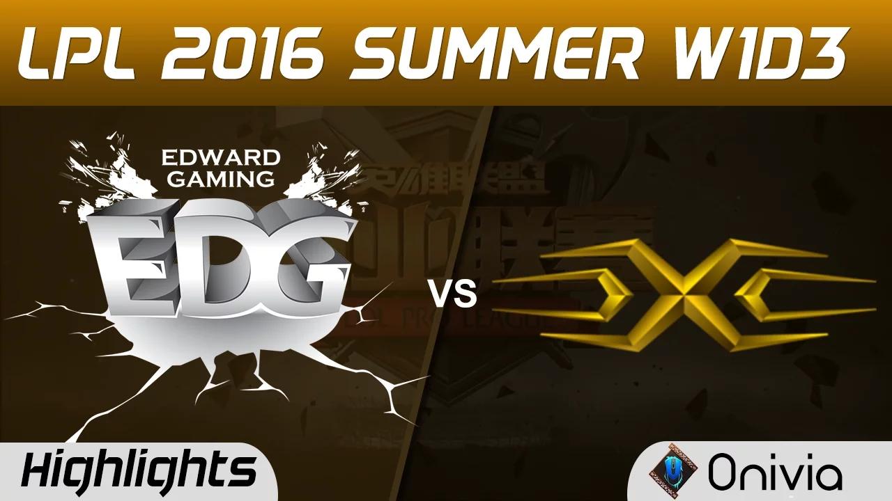 EDG vs SS Highlights Game 2 Tencent LPL Summer 2016 W1D3 Edward Gaming vs Snake thumbnail