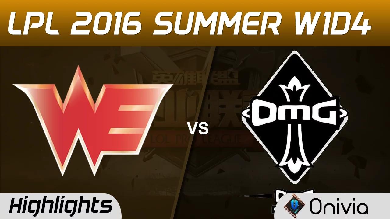 WE vs OMG Highlights Game 1 Tencent LPL Summer 2016 W1D4 Team We vs OMG thumbnail