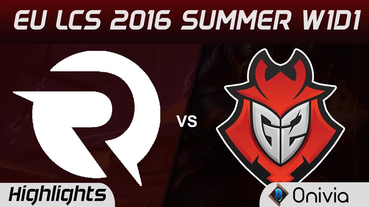 OG vs G2 highlights Game 1 EU LCS 2016 Summer W1D1 H2K Origen vs G2 Esports thumbnail