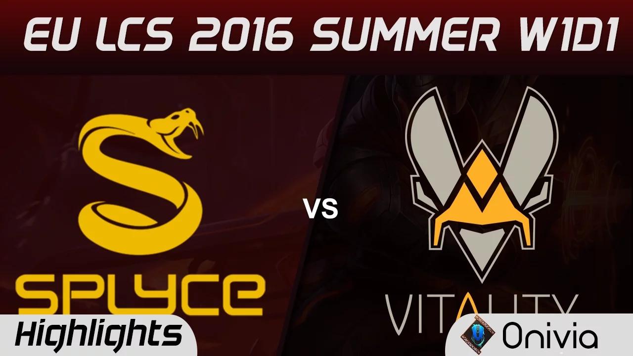 SPY vs VIT highlights Game 2 EU LCS 2016 Summer W1D1 Splyce vs Vitality thumbnail