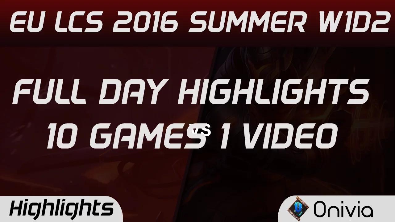 EU LCS Full W1D2 Highlights SPY vs ROC | UOL vs OG | GIA vs G2 | VIT vs FNC | H2K vs S04 Summer 2016 thumbnail