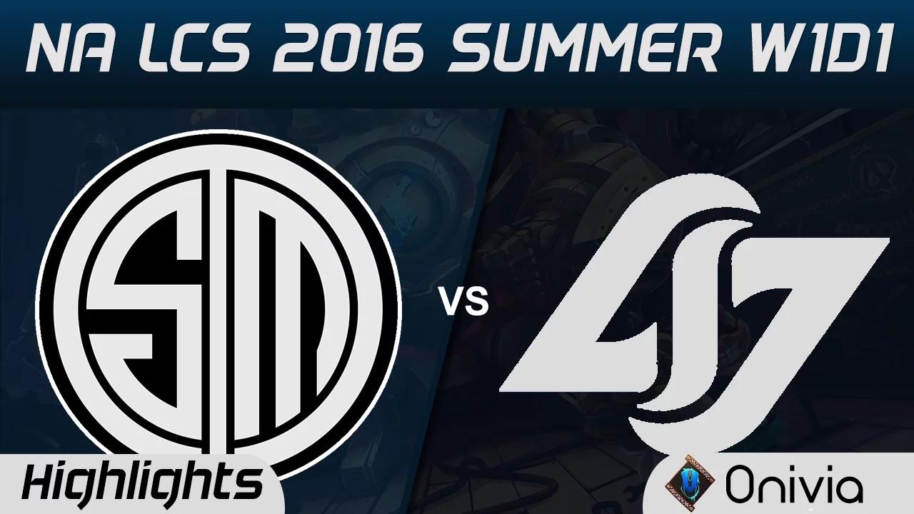 TSM vs CLG highlights Game 1 NA LCS 2016 Summer W1D1 Team Solo Mid vs Counter Logic Gaming thumbnail