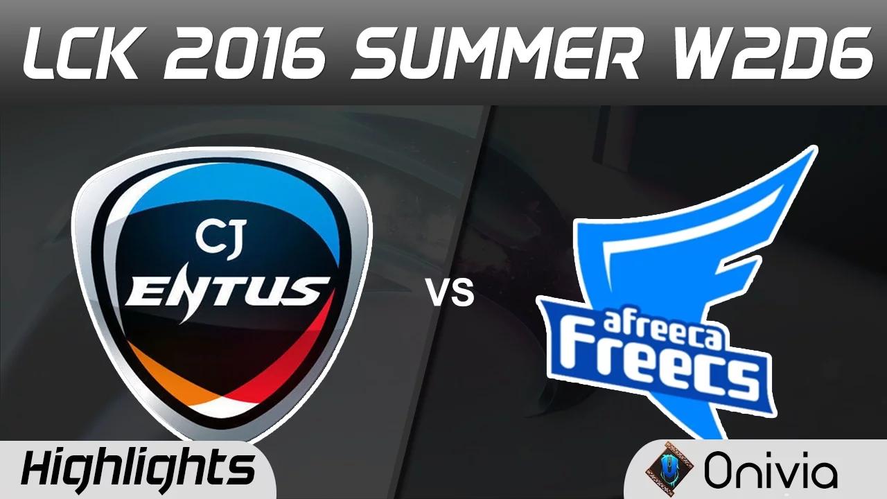 CJ vs AFS Highlights Game 1 LCK Champions W2D6 2016 Summer CJ Entus vs Afreeca Freecs thumbnail