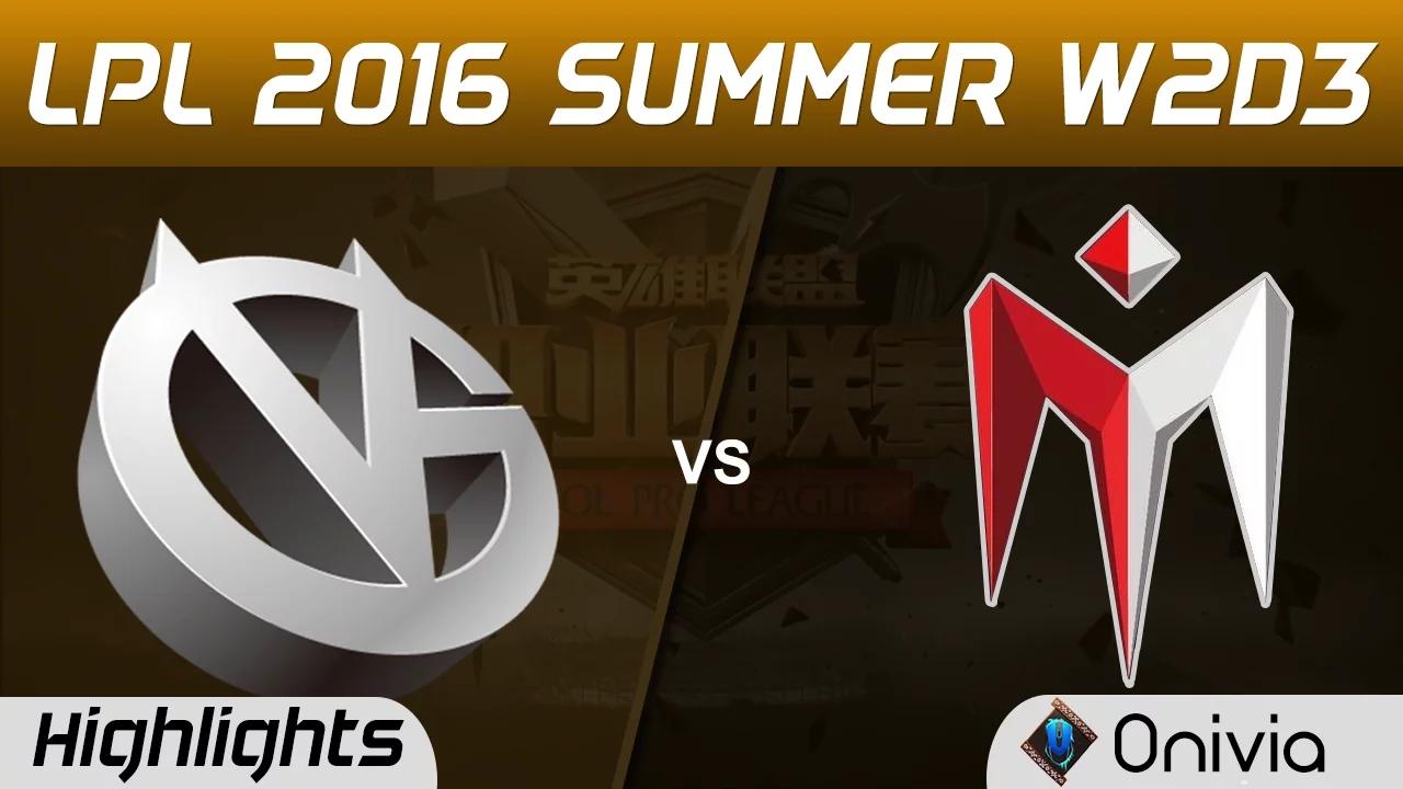 VG vs IM Highlights Game 2 Tencent LPL Summer 2016 W2D3 Vici Gaming vs I May thumbnail