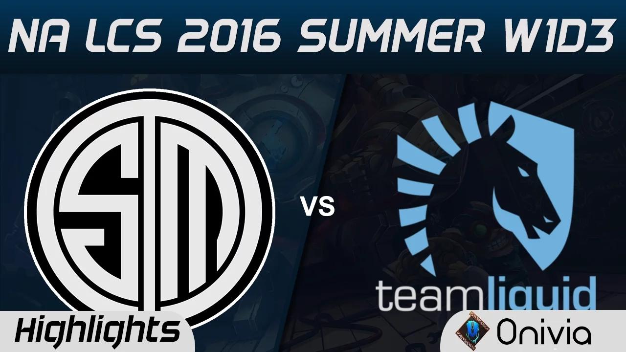 TSM vs TL highlights Game 2 NA LCS 2016 Summer W1D3 Team Solo Mid vs Team Liquid thumbnail