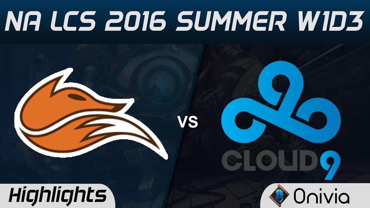 FOX vs C9 highlights Game 1 NA LCS 2016 Summer W1D3 Echo Fox vs Cloud9 thumbnail