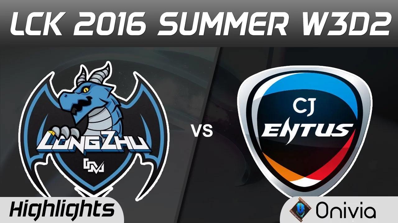 LZ vs CJ Highlights Game 2 LCK Champions W3D2 2016 Summer Longzhu vs CJ Entus thumbnail