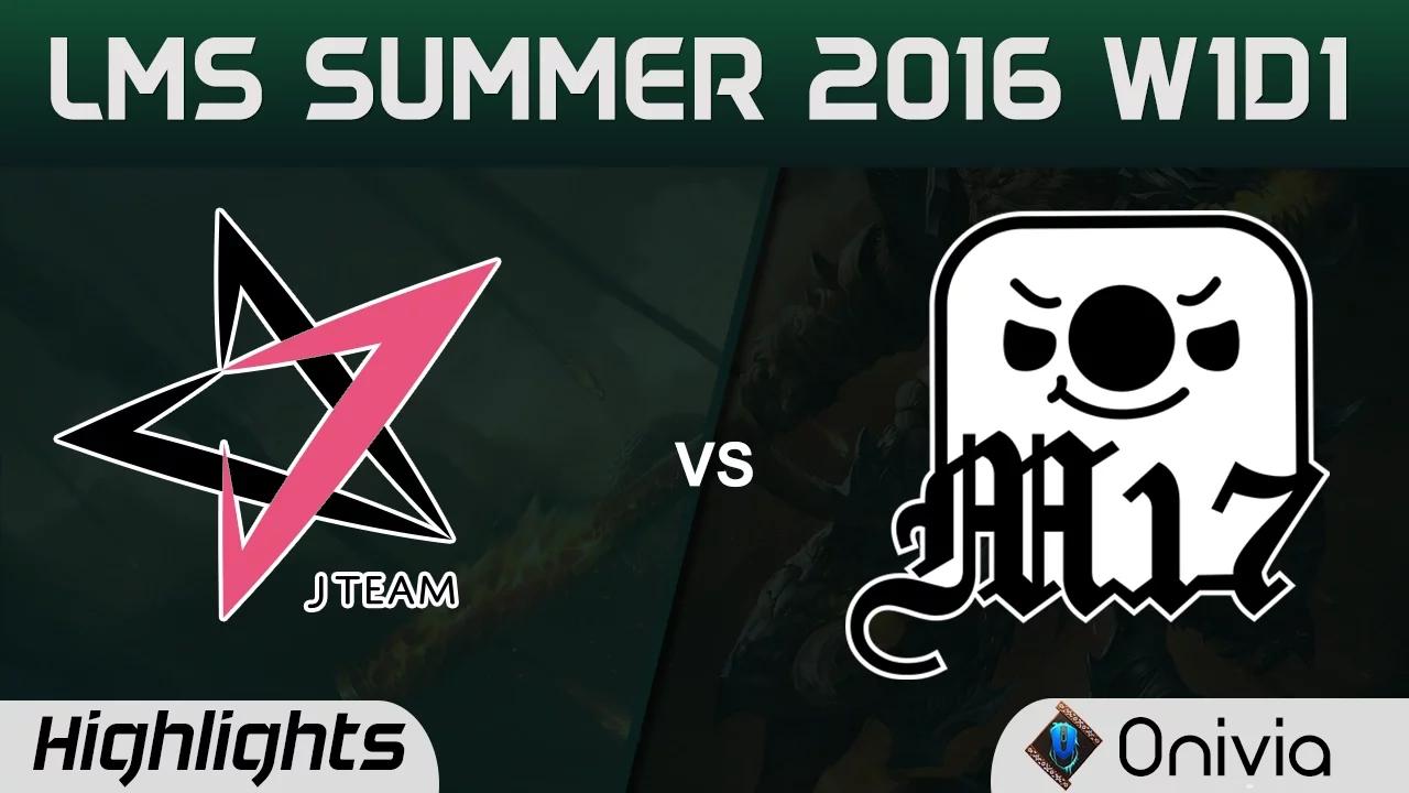 JT vs M17 Highlights Game 2 LMS Summer 2016 J Team vs Machi E sports thumbnail