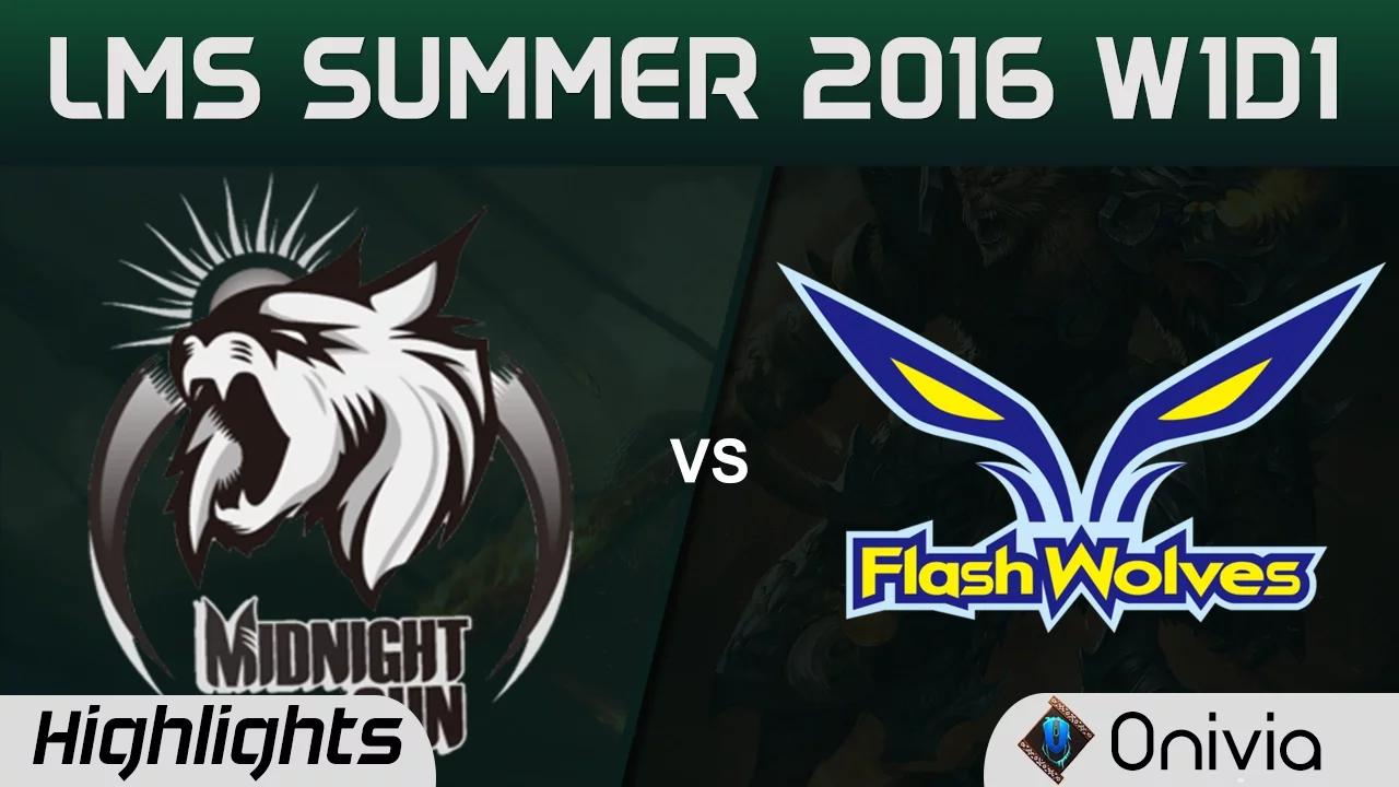 MSE vs FW Highlights Game 1 LMS Summer 2016 Midnight Sun vs Flash Wolves thumbnail