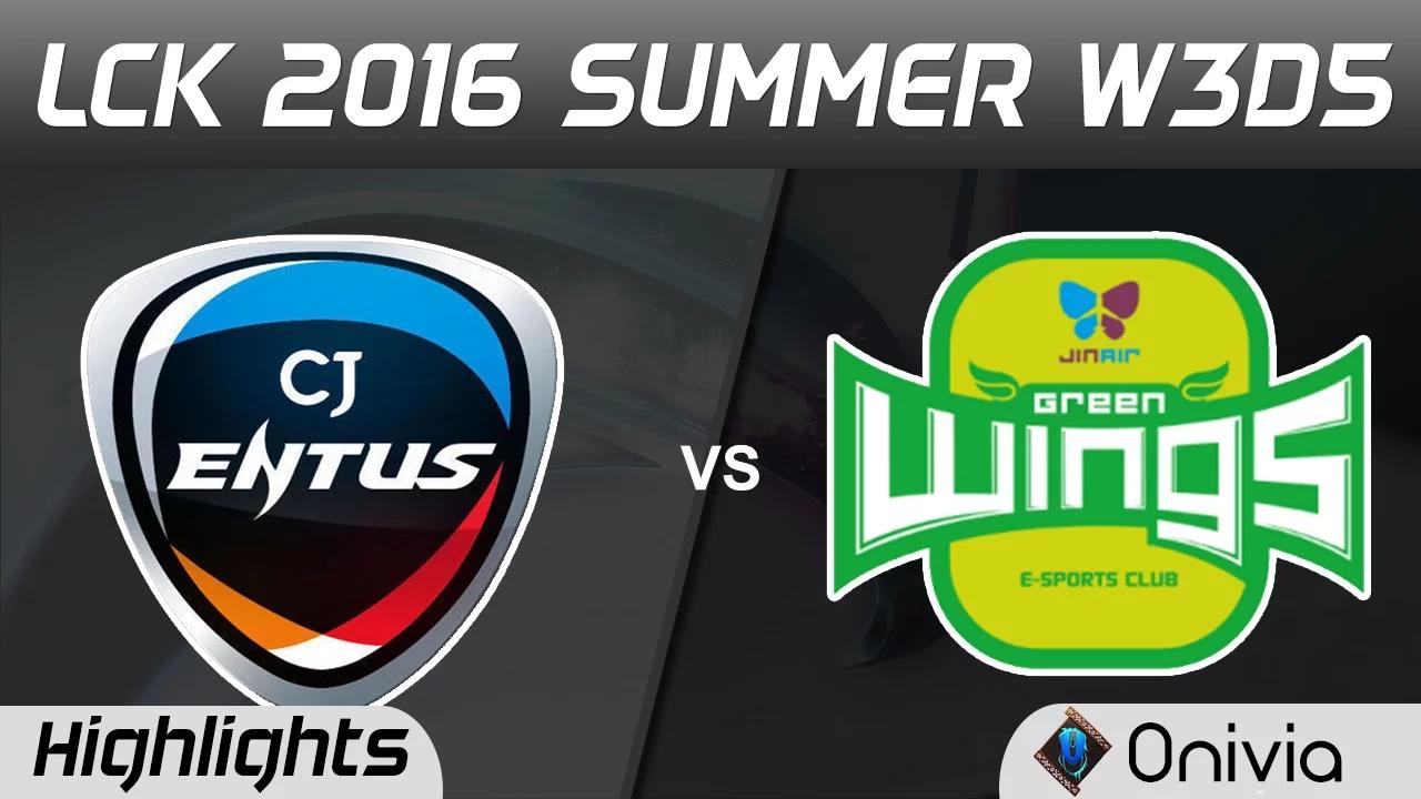 CJ vs JAG Highlights Game 2 LCK Champions W3D5 2016 CJ Entus vs Jin Air thumbnail