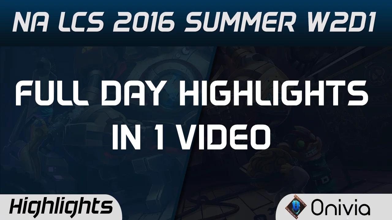 NA LCS Full W2D1 Highlights NRG vs IMT | APX vs NV Summer 2016 thumbnail