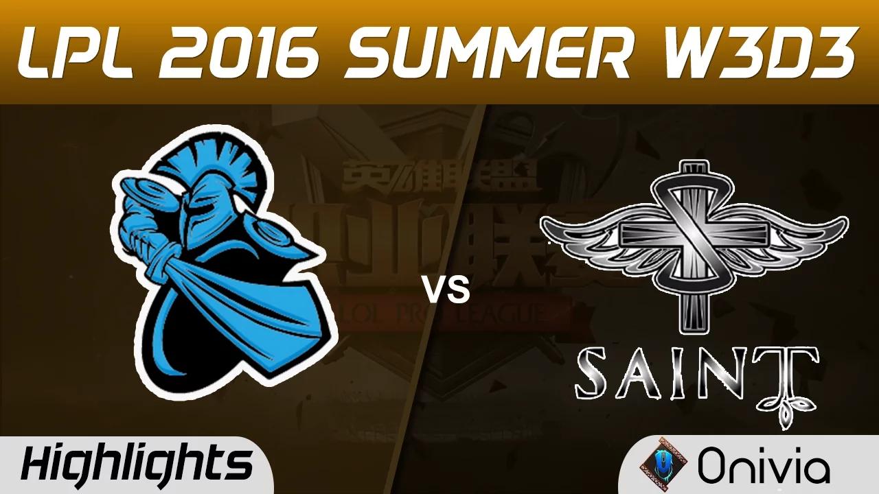 NB vs SAT Highlights Game 1 Tencent LPL Summer 2016 W3D3 NewBee vs Saint thumbnail