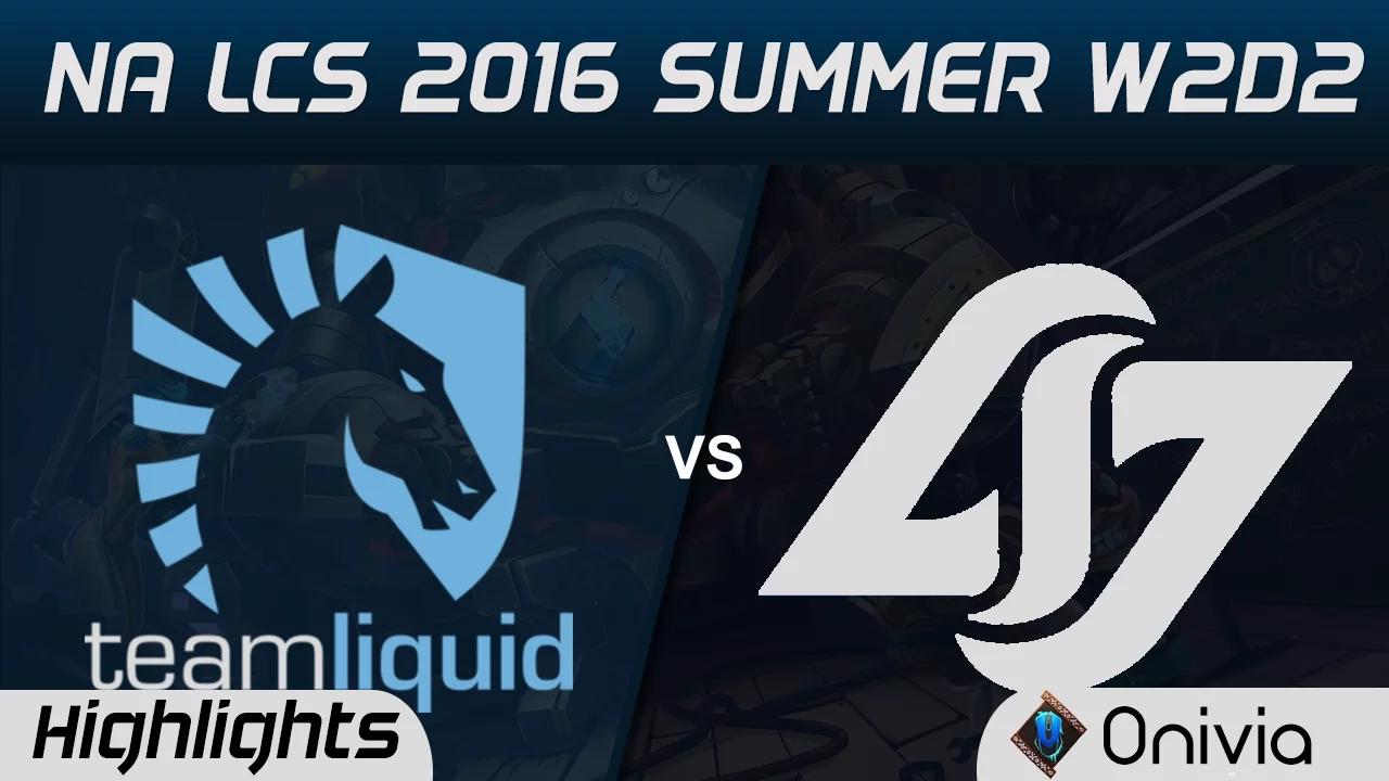 TL vs CLG highlights Game 3 NA LCS 2016 Summer W2D2 Team Liquid vs Counter Logic Gaming thumbnail