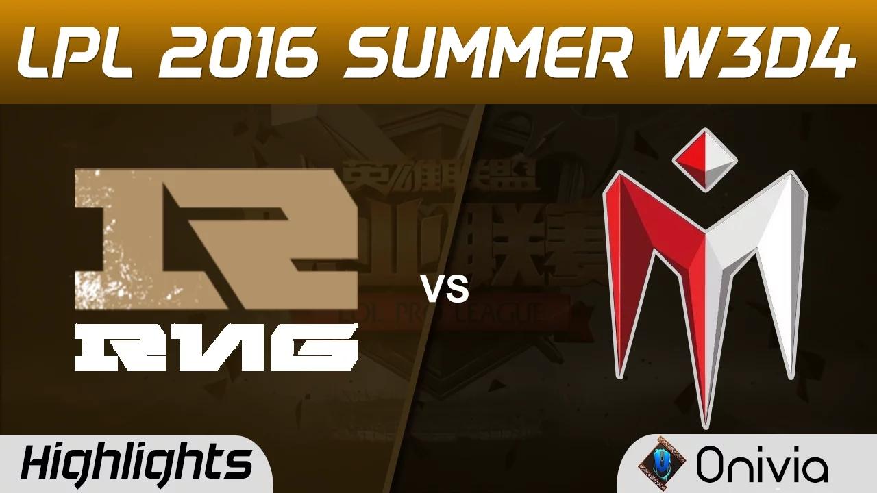 RNG vs IM Highlights Game 2 Tencent LPL Summer 2016 W3D4 Royal Never Give Up vs I May thumbnail