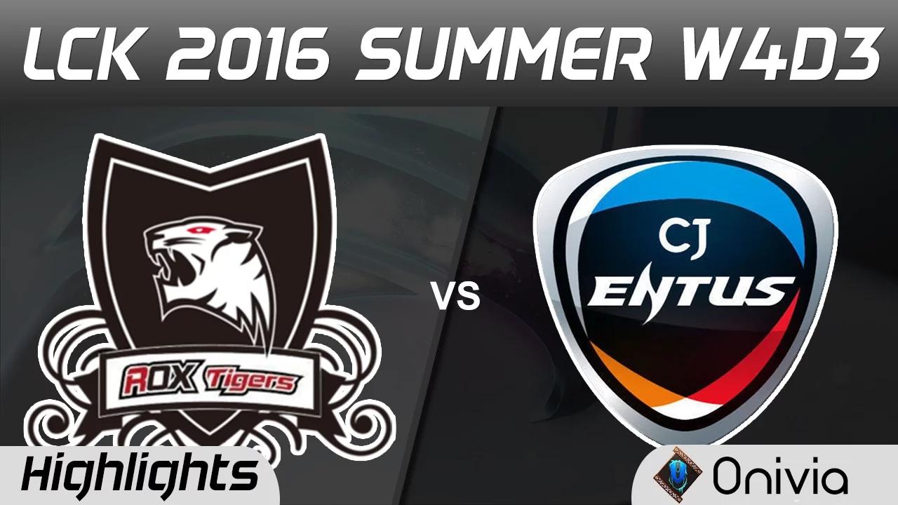 ROX vs CJ Highlights Game 1 LCK Champions W4D3 2016 ROX Tigers vs CJ Entus thumbnail