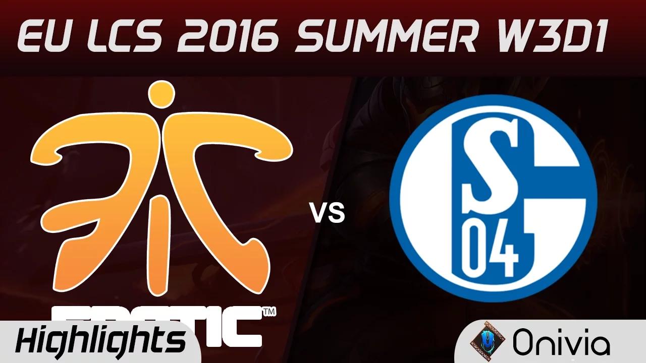 FNC vs S04 highlights Game 2 EU LCS 2016 Summer W3D1 Fnatic vs Schalke 04 thumbnail