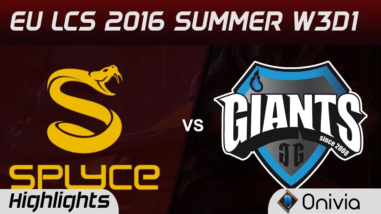 SPY vs GIA highlights Game 2 EU LCS 2016 Summer W3D1 Splyce vs Giants thumbnail