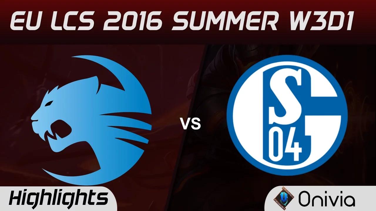 ROC vs S04 highlights Game 1 EU LCS 2016 Summer W3D2 Roccat vs Schalke 04 thumbnail