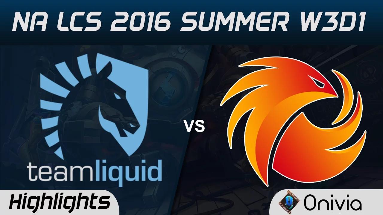 TL vs P1 highlights Game 1 NA LCS 2016 Summer W3D1 Team Liquid vs Pheonix1 thumbnail