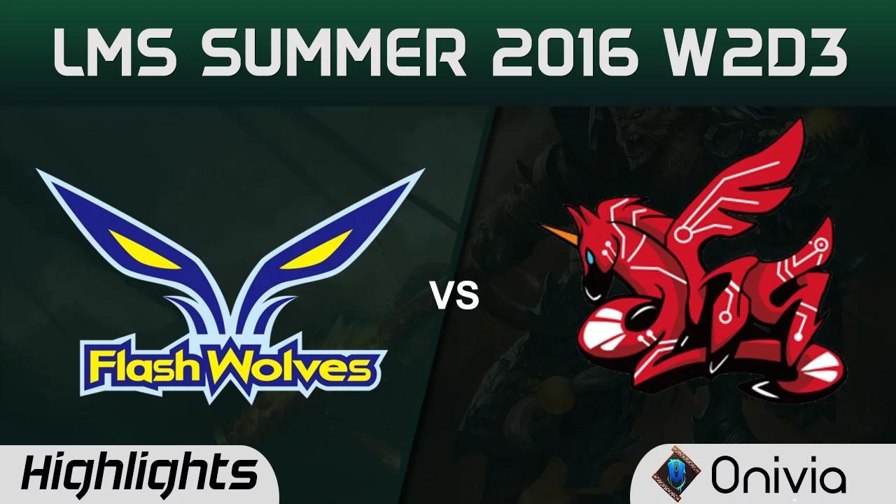 FW vs AHQ Highlights Game 1 LMS Summer 2016 W2D3 Flash Wolves vs AHQ thumbnail