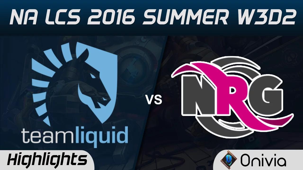 TL vs NRG highlights Game 1 NA LCS 2016 Summer W3D2 Team Liquid vs NRG Esports thumbnail