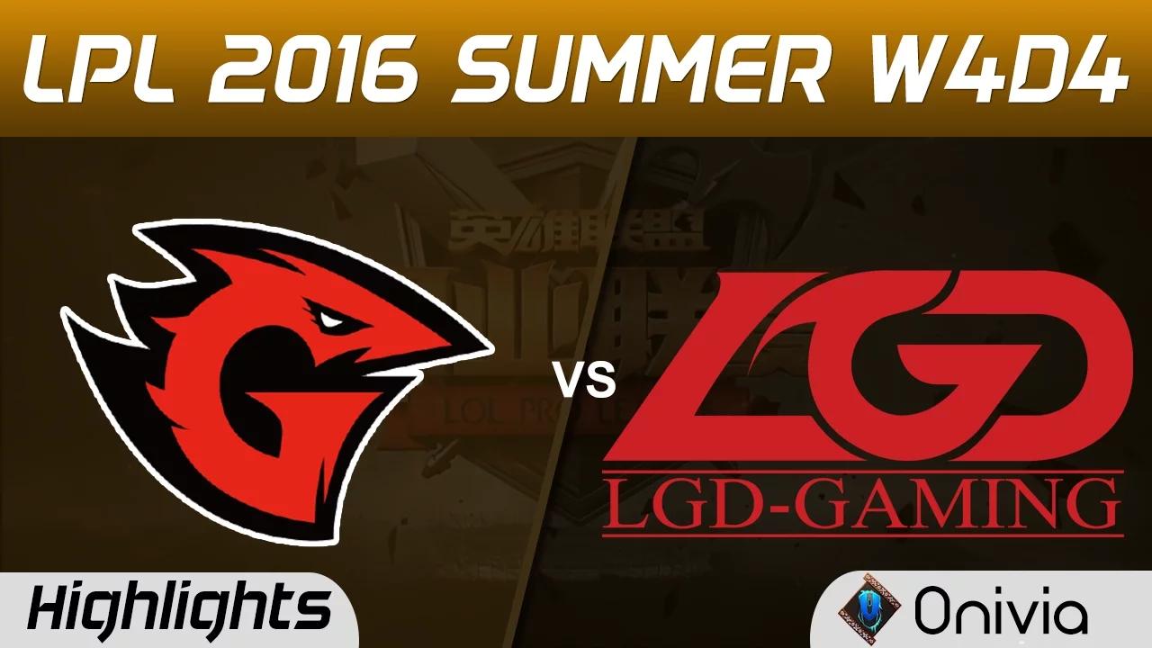 GT vs LGD Highlights Game 2 Tencent LPL Summer 2016 W4D4 Game Talents vs LGD Gaming thumbnail