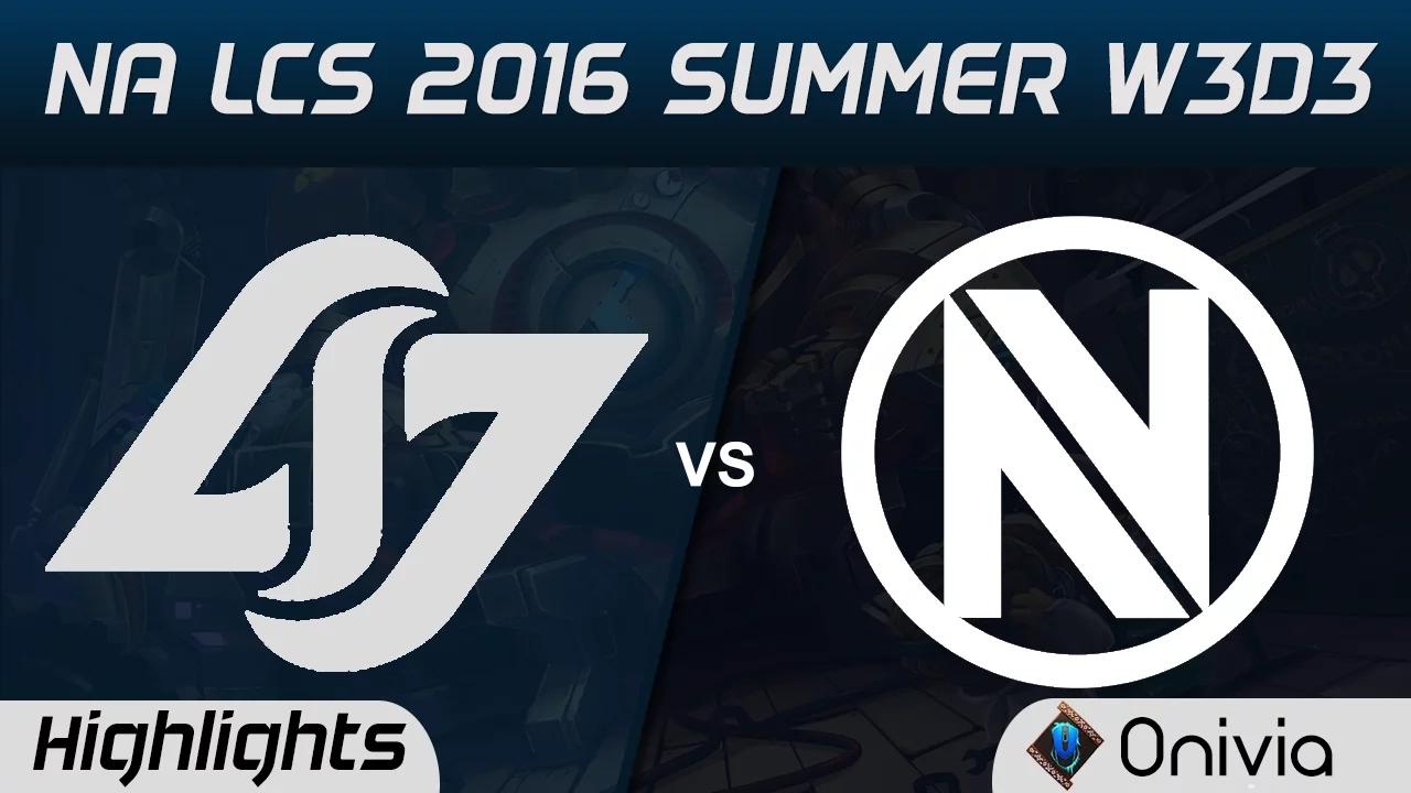 CLG vs NV highlights Game 2 NA LCS 2016 Summer W3D3 Counter Logic Gaming vs EnvyUs thumbnail