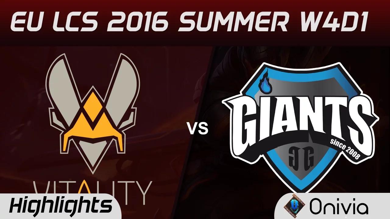 VIT vs GIA highlights Game 1 EU LCS 2016 Summer W3D1 Vitality vs Giants thumbnail