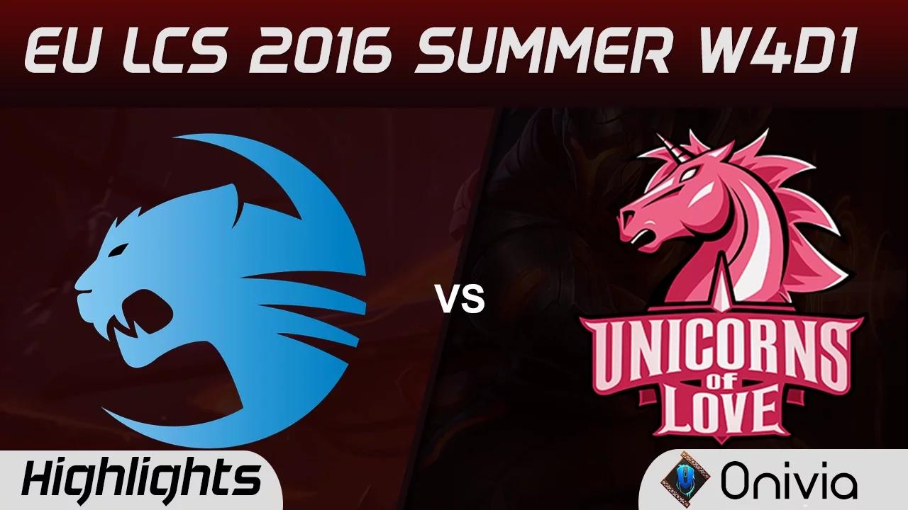 ROC vs UOL highlights Game 1 EU LCS 2016 Summer W4D1 Roccat vs Unicorns of Love thumbnail