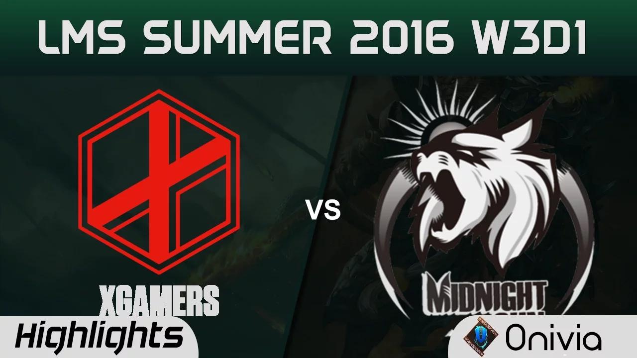 XG vs MSE Highlights Game 1 LMS Summer 2016 W3D1 xGamers vs Midnight Sun thumbnail