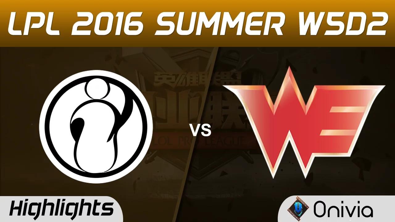 IG vs WE Highlights Game 3 Tencent LPL Summer 2016 W5D2 Invictus Gaming vs Team WE thumbnail