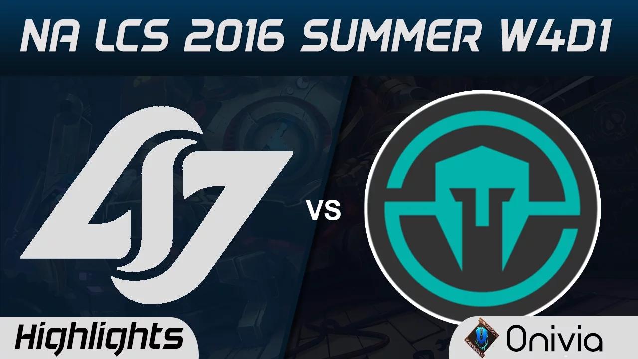 CLG vs IMT highlights Game 3 NA LCS 2016 Summer W4D1 Counter Logic Gaming vs Immortals thumbnail