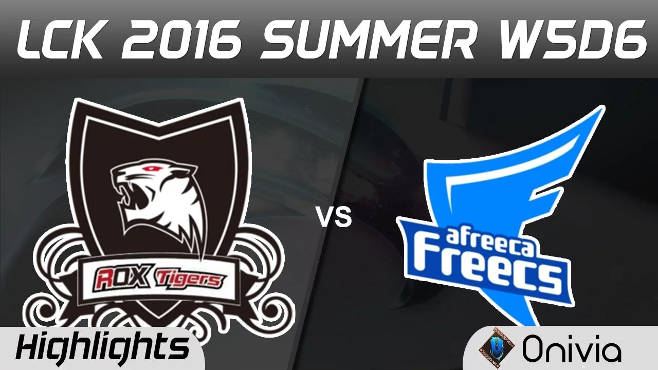 ROX vs AFS Highlights Game 1 LCK Champions W5D6 2016 ROX Tigers vs Afreeca Freecs thumbnail