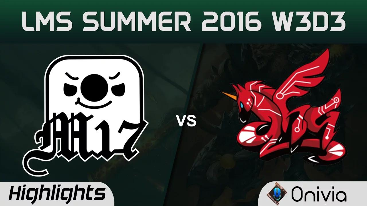 M17 vs AHQ Highlights Game 1 LMS Summer 2016 W3D3 Machi vs AHQ thumbnail