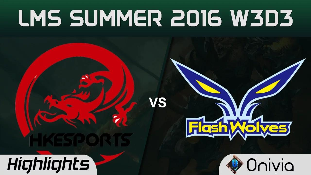 HKE vs FW Highlights Game 2 LMS Summer 2016 W3D3 Hong Kong Esports vs Flash Wolves thumbnail