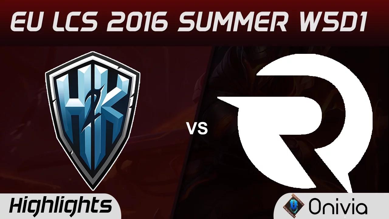 H2K vs OG highlights Game 1 EU LCS 2016 Summer 5D1 H2K vs Origen thumbnail