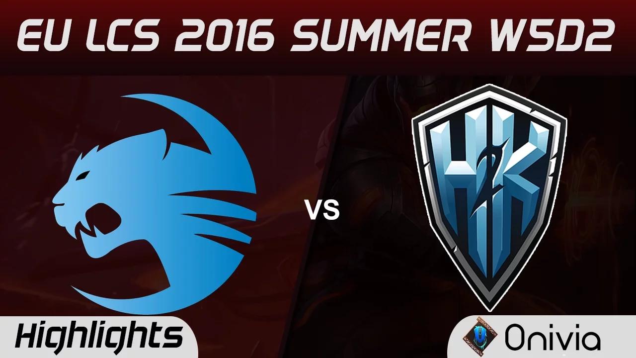 ROC vs H2K highlights Game 1 EU LCS 2016 Summer 5D2 Roccat vs H2K Gaming thumbnail