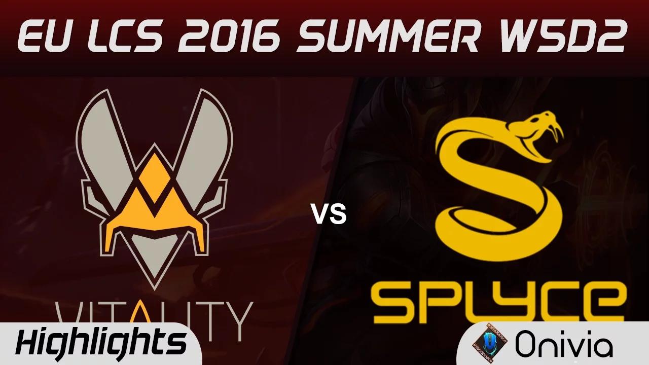 VIT vs SPY highlights Game 1 EU LCS 2016 Summer W5D2 VItality vs Splyce thumbnail